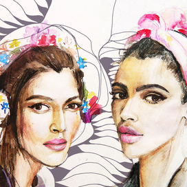 Модная иллюстрация.