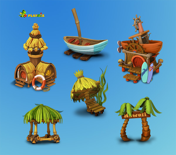 Предметы для Playrix - остров