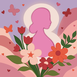 Postcard for March 8th (International Women's Day)