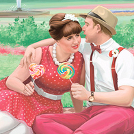 Семейный портрет на природе.