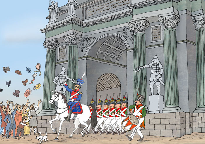1814 год. Возведена Триумфальная арка