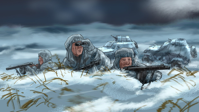 ВОВ. В разведке. БА-64