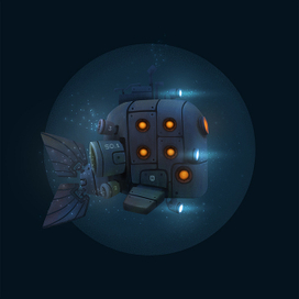 Кит-робот подводная лодка