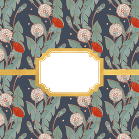 Паттерн из одуванчиков