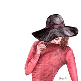 Девушка в шляпе