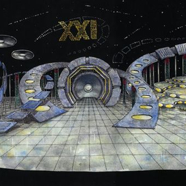 эскиз декорации для вручения муз. премии "Песня года" реж. С.Кальварский 