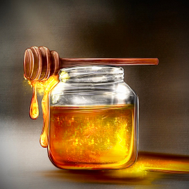Баночка янтарного меда
