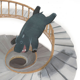 Бегемот провалился