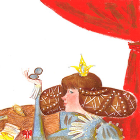 Разворот к стихотворению И.Цесарь "Принцесса Майя"