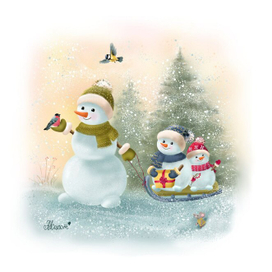 Веселые снеговички