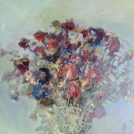 Букет сухих астр