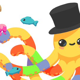 Мурал для стены в детском уголке