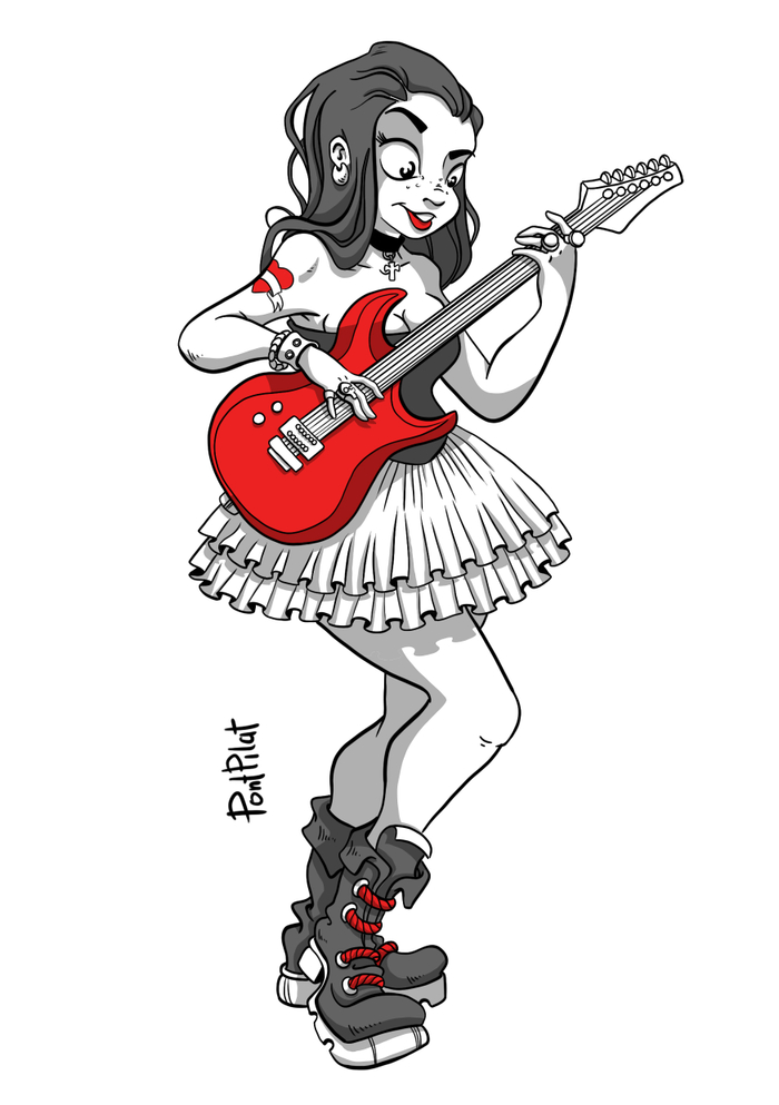 Гитаристка