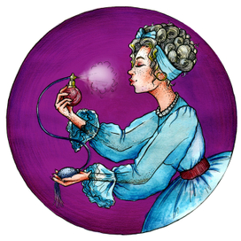 Открытка Духи