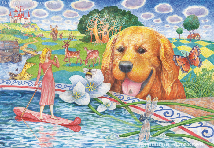 Иллюстрация к сказке Г.Х.Андерсена" Дюймовочка"