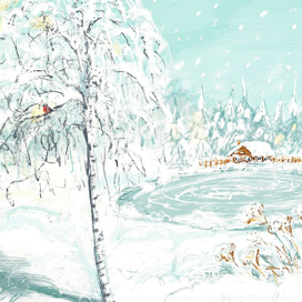 Зимняя опушка