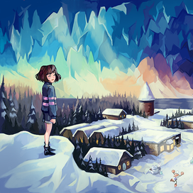 Снежный пейзаж