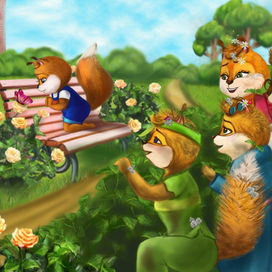 Иллюстрация ко 2 книге "Бельчонок Мак" 