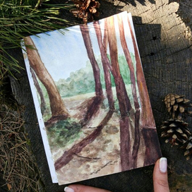 Весенний скетч в лесу