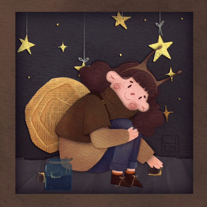 Девочка улиточка