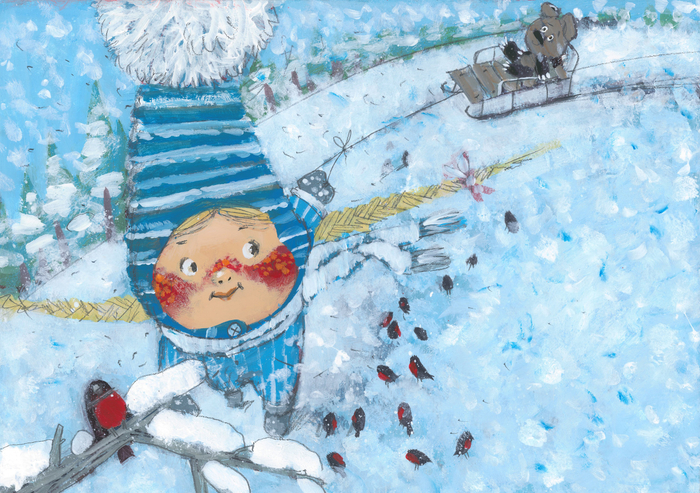 Мороз раскрасил щёчки 