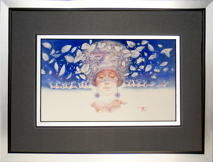 Времена года  в женских портретах "Январь"