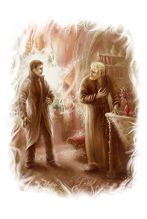 Иллюстрация к роману С.Лукьяненко «Спектр». Часть первая — Красный