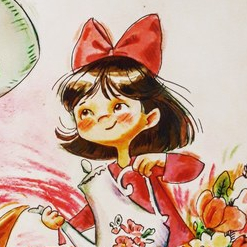 Девочка наливает чай слону