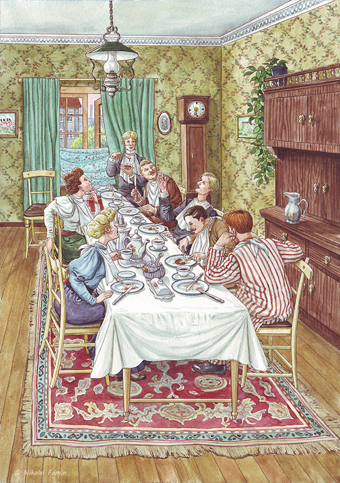 Беседа за ужином.