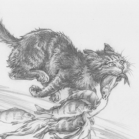 Иллюстрации к рассказу К.Паустовского " Кот-ворюга "