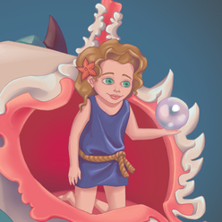 Девочка в ракушке