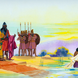 Исцеление Неемана в водах Иордана