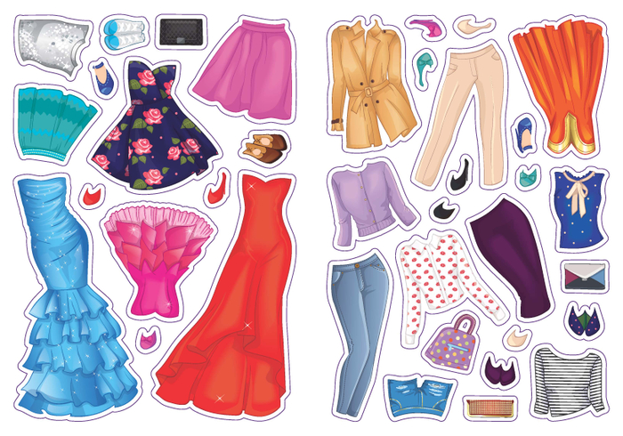 Одежда для бумажной куклы