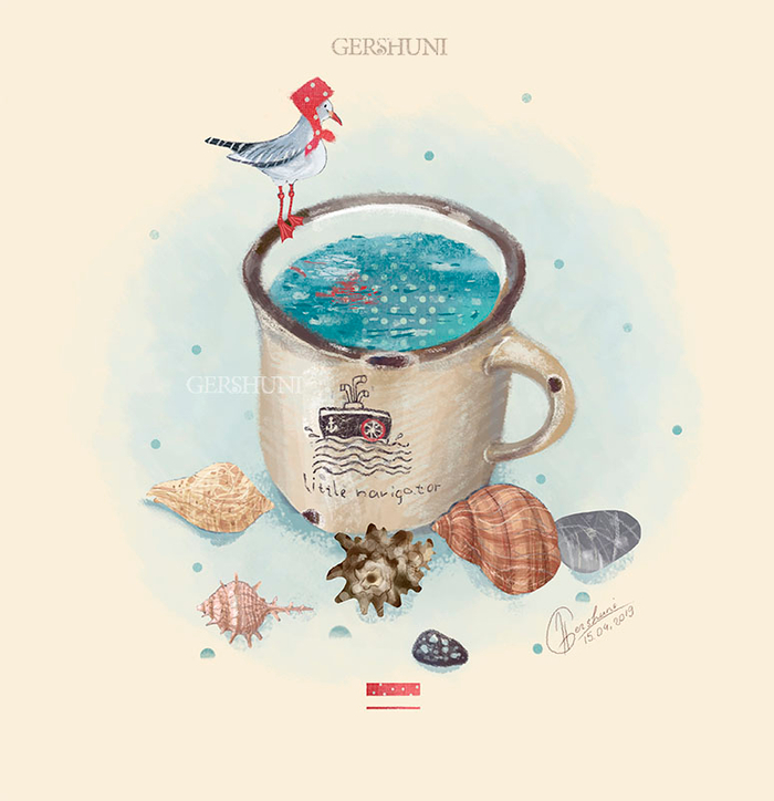 ..я..море...и чайка Марина..))