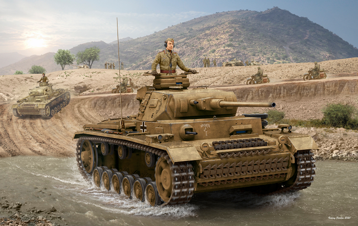 Pz.Kpfw. III Ausf. J ( box art for RFM )