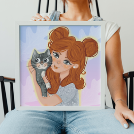 Портрет в мультяшном стиле