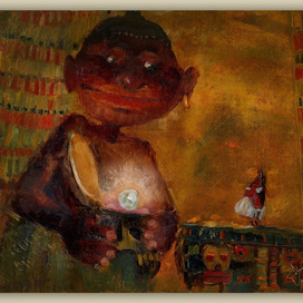 Эскиз к сказке  Г.-Х.Андерсена "Профессор и блоха", 2004 год.