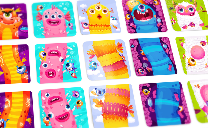 карты к настольной игры "Мемонстрики". 2019г