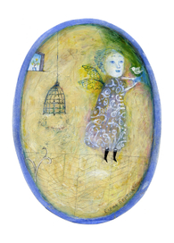 Работа из проекта "Пасхальный Заяц". Птичка.