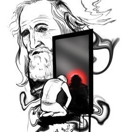 Иллюстрация для литературного журнала