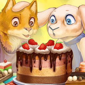 Диджитал иллюстрации антропоморфных животных