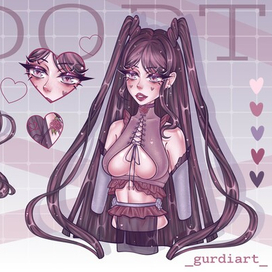 girl with long ponytails