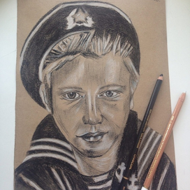 Портрет углем 