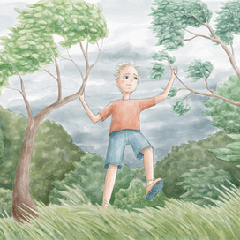 Иллюстрация для книги "First to be big"