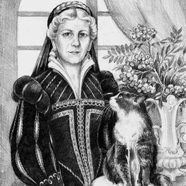 дама с котом