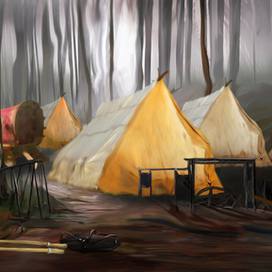 Декорации к спектаклю " Принцесса Анастасия " для ледового театра Елены Бережной 2013г.