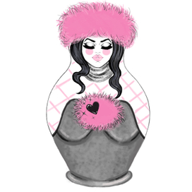 Зимняя матрешка для Yarmarka pop-up store