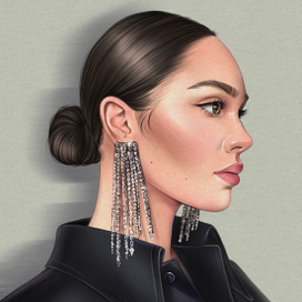 Девушка в профиль 