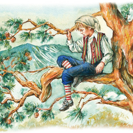  К сказке Сельмы Лагерлёф "Сказочное путешествие Нильса с дикими гусями".