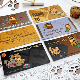 разработка визиток ( раскладка)